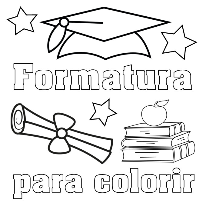 formatura para colorir